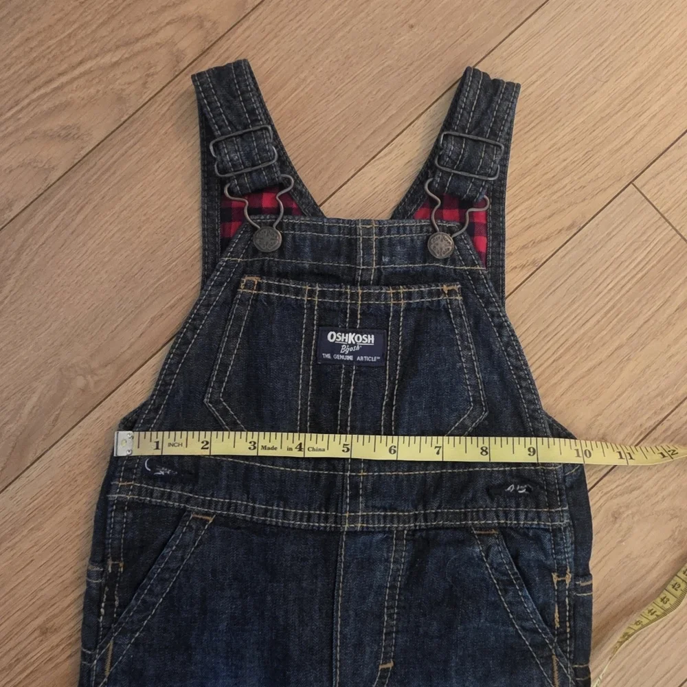 Oshkosh Bgosh Denim Overalls- 12 Months